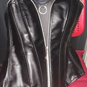 Black corset with choker